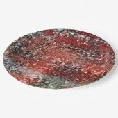 Ladrilho vermel manchado com tinta spray papieren bordje (Gekanteld)