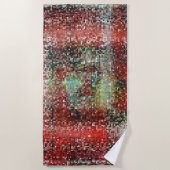 Ladrilho vermel manchado com tinta spray strandlaken (Voorkant)