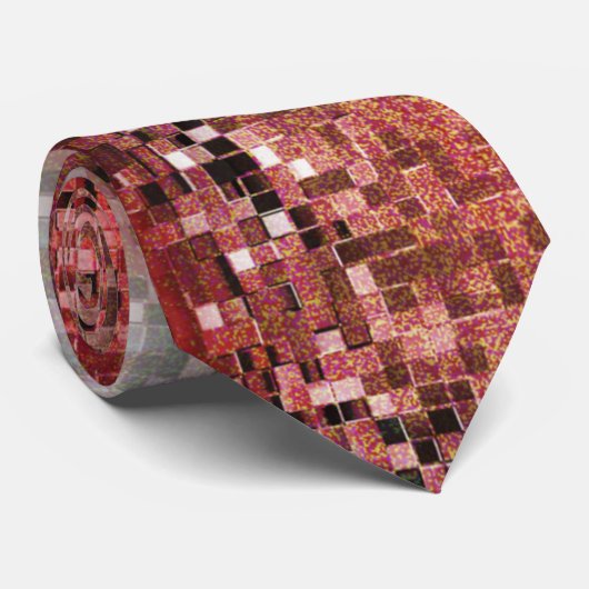 Ladrilho vermel manchado com tinta spray stropdas (Opgerold)