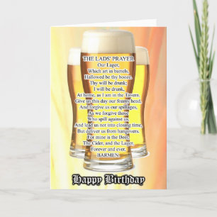 Lad's Prayer Verjaardag Kaart