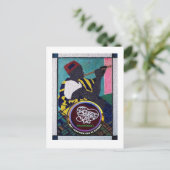 Ladwerk & handcut scrollzaag werk 5"x7" verjaardag briefkaart (Staand voorkant)