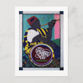 Ladwerk & handcut scrollzaag werk 5"x7" verjaardag briefkaart (Voorkant)