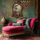 Lady & a Parasol Ethereal Floral Field Tissuepapier