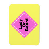 Lady aan boord magneet (Verticaal)