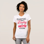 Lady aan Ghetto-Tanktop T-shirt (Voorkant volledig)