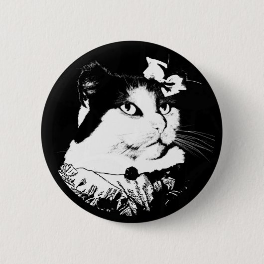 Lady Abigail Cat Button (Voorkant)