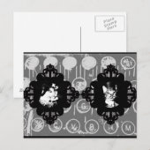 Lady Abigail en Sir Oswin Cat Briefkaart (Voorkant / Achterkant)