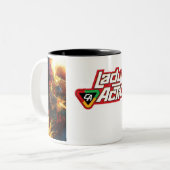 Lady Action Coffee-Mok Tweekleurige Koffiemok (Voorkant links)