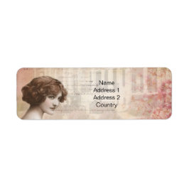 -Lady-adreslabel Etiket