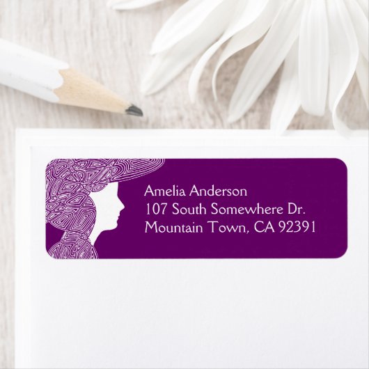 Lady Adreslabel Etiket (Insitu)