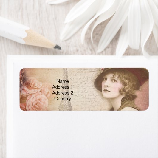 -Lady-adreslabel Etiket (Insitu)