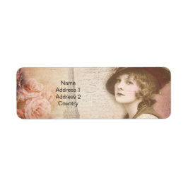 -Lady-adreslabel Etiket