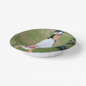 Lady Afbeelding verjaardagsfeestje Papieren Kommen (Gebogen)