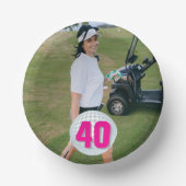 Lady Afbeelding verjaardagsfeestje Papieren Kommen (Voorkant)