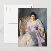 Lady Agnew van Lochnaw 1864  Dank je Briefkaart (Voorkant / Achterkant)