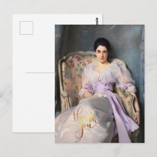 Lady Agnew van Lochnaw 1864  Dank je Briefkaart (Voorkant / Achterkant)