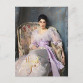 Lady Agnew van Lochnaw 1864  Dank je Briefkaart (Voorkant)