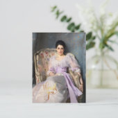 Lady Agnew van Lochnaw 1864 Dank u Briefkaart (Staand voorkant)