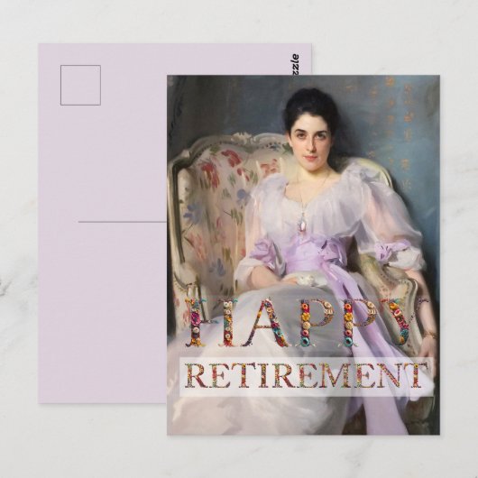 Lady Agnew van Lochnaw Happy Retirement Briefkaart (Voorkant / Achterkant)