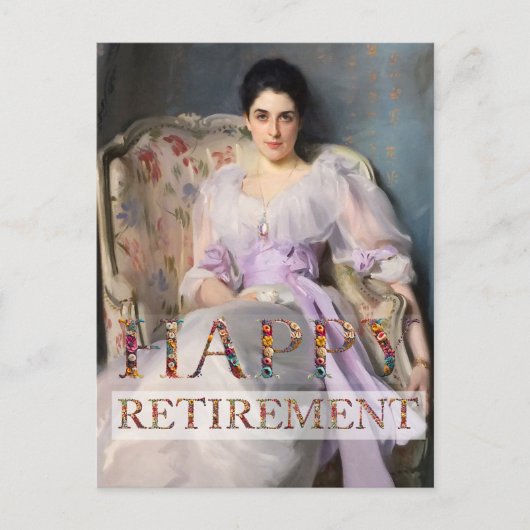 Lady Agnew van Lochnaw Happy Retirement Briefkaart (Voorkant)