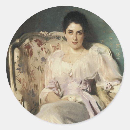 Lady Agnew van Lochnaw Ronde Sticker (Voorkant)