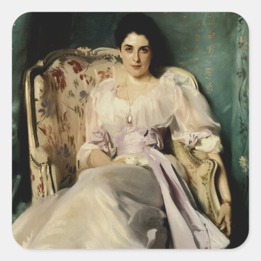 Lady Agnew van Lochnaw Vierkante Sticker (Voorkant)