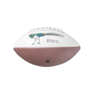 Lady Amherst's fazant vogel cartoon illustratie American Football