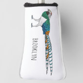 Lady Amherst's fazant vogel cartoon illustratie Golfheadcover (Draai 90)