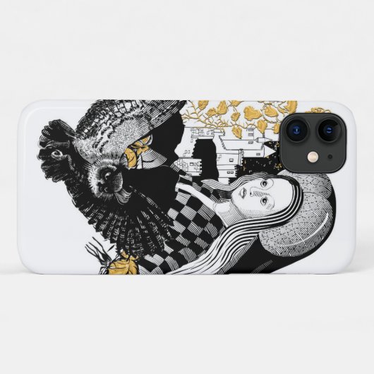 Lady and Night Owl Case-Mate iPhone Case (Achterkant (horizontaal))