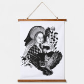 Lady and Night Owl Hangend Wandkleed (Voorkant)