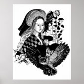 Lady and Night Owl Poster (Voorkant)