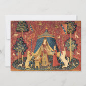 Lady and The Unicorn by Old Master Bedankkaart (Voorkant)