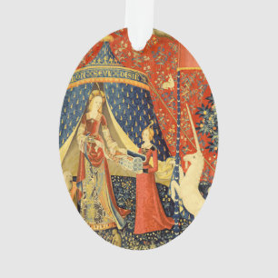 Lady and The Unicorn Middeleeuwse Wandtapijt: Fran Ornament