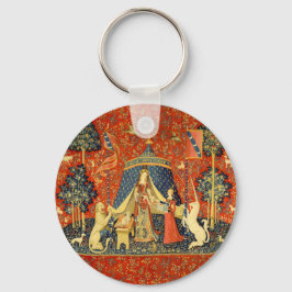 Lady and The Unicorn Middeleeuwse Wandtapijt: Fran Sleutelhanger