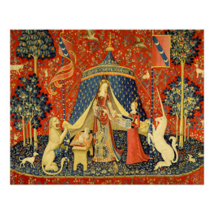 Lady and The Unicorn Middeleeuwse Wandtapijtkunst: Poster