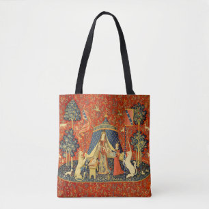 Lady and The Unicorn Middeleeuwse Wandtapijtkunst: Tote Bag