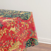 LADY AND UNICORN, FANTASY FLOWERS, DIEREN, PLANTAA TAFELKLEED (Voorbeeld)