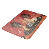 LADY AND UNICORN Lion, Fantasy Flowers, Animals Badmat (Gekanteld)