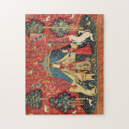 LADY AND UNICORN Lion, Fantasy Flowers, Animals Legpuzzel