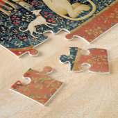 LADY AND UNICORN Lion, Fantasy Flowers, Animals Legpuzzel (Zijkant)