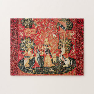 LADY AND UNICORN Lion, Fantasy Flowers, Animals Legpuzzel