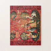 LADY AND UNICORN Lion, Fantasy Flowers, Animals Legpuzzel (Verticaal)