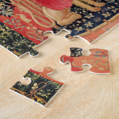 LADY AND UNICORN Lion, Fantasy Flowers, Animals Legpuzzel (Zijkant)