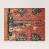 LADY AND UNICORN Lion, Fantasy Flowers, Animals Legpuzzel (Horizontaal)