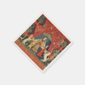 LADY AND UNICORN Lion, Fantasy Flowers, Animals Servet (Hoek)