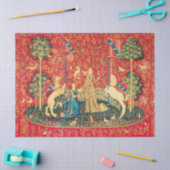 LADY AND UNICORN Lion, Fantasy Flowers, Animals Tissuepapier (Craft)