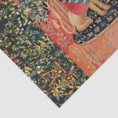 LADY AND UNICORN Lion, Fantasy Flowers, Animals Tissuepapier (Detail)