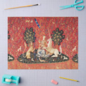 LADY AND UNICORN Lion, Fantasy Flowers, Animals Tissuepapier (Craft)