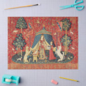 LADY AND UNICORN Lion, Fantasy Flowers, Animals Tissuepapier (Craft)