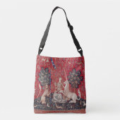 Lady and Unicorn Medieval Tapestry Sight Crossbody Tas (Achterkant)